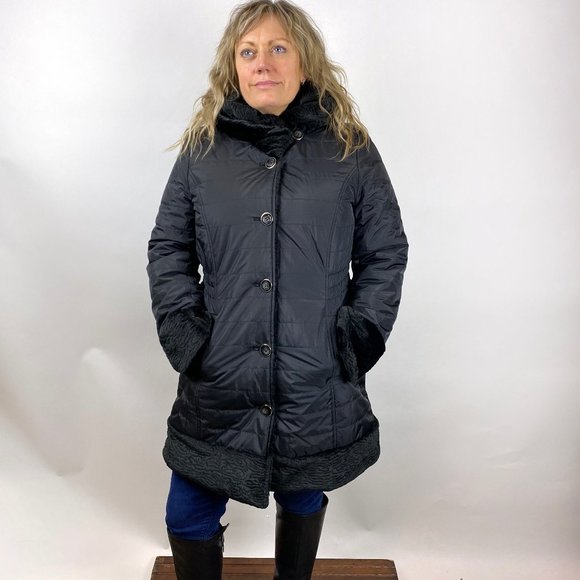 dennis basso Jackets & Blazers - NWOT Dennis Basso Coat - Quilted & Faux Fur